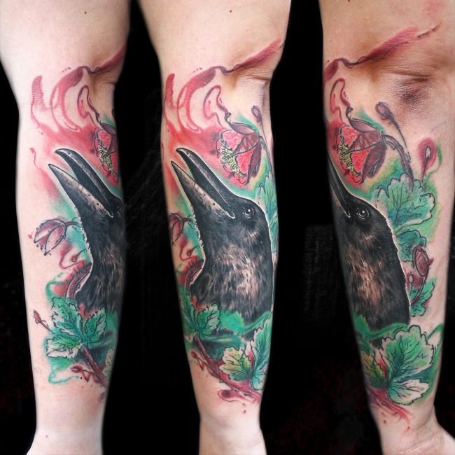 tatuaje cuervo